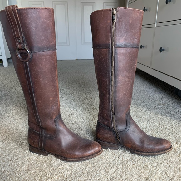 Frye Shoes - Frye Jamie ring riding boots in whiskey
